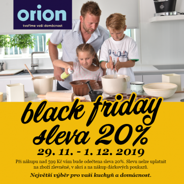 Black Friday v prodejně Orion