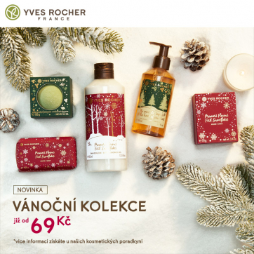 Vánoční kolekce v Yves Rocher již od 69 Kč
