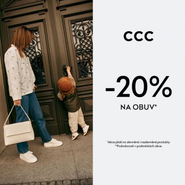 Všechny boty v CCC o 20 % levnější!