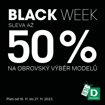 Black Week a s ním slevy až 50 %